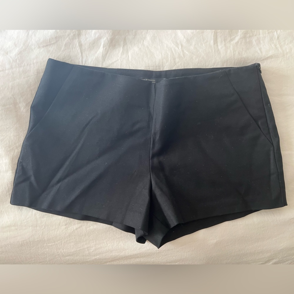 Zara Black Cotton Shorts M